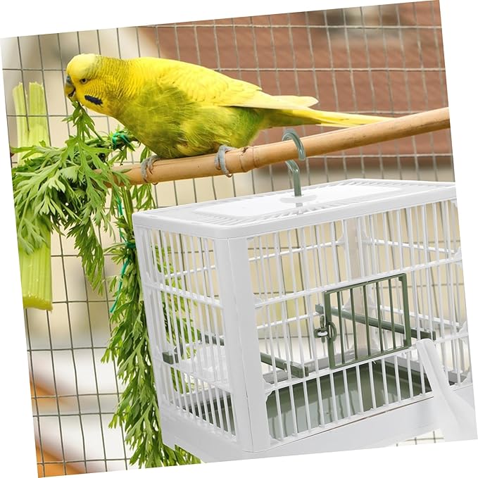 Generic Foldable Bird Travel Cage for Parrots Portable Bird Carrier with Stand Lightweight Design for and Cleaning and Parakeets