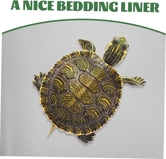 ibasenice Reptile Carpet Substrate Mat for Gecko and Turtle Tank Accessories Lightweight Soft Bedding for Lizards Tortoises and Other Reptiles Resting Place