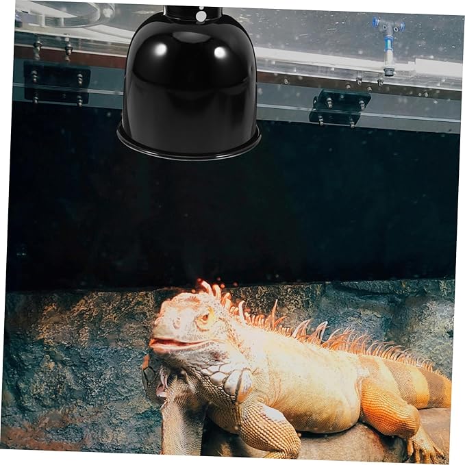 Reptile Heat Lamp Protector Dome Fixture for Turtle Tank Accessories Efficient Heat Distribution for Reptiles Easy Installation Compatible