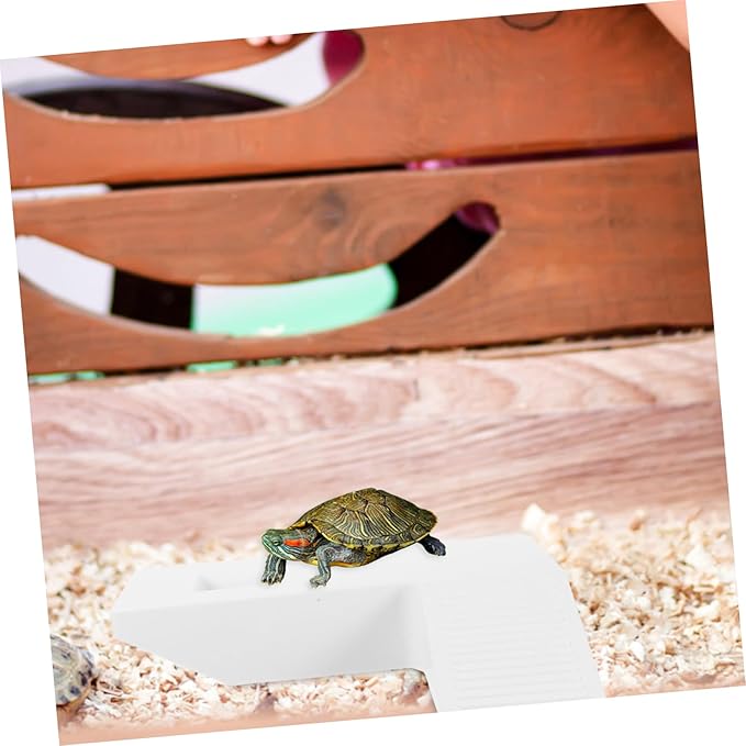 Tortoise Basking Platform Climbing Ramp Medium Turtle Terrace for Aquatic Habitat Promotes Sunbathing and Health Easy Setup for Turtle Tanks