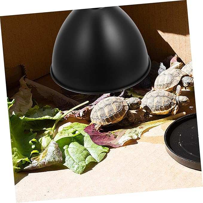 Levemolo Dome Shaped Bulb Shade Reptile Habitat Lighting Shade Terrarium Heat Lamp Reflector Cover for Reptile Tank