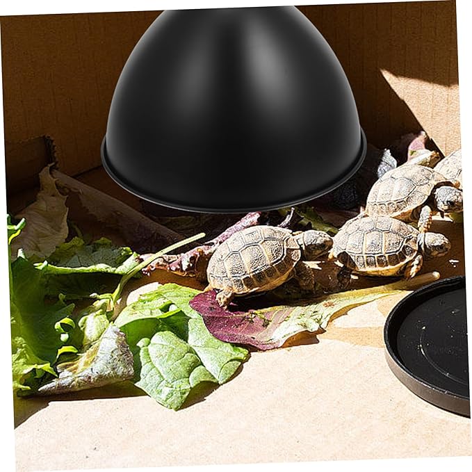Cabilock 5pcs Reptile Tank Heat Lamp Shade Insulated Reflector for Optimal Light Utilization Easy Installation Fits Standard Reptile Light Fixtures for Lizards and Turtles