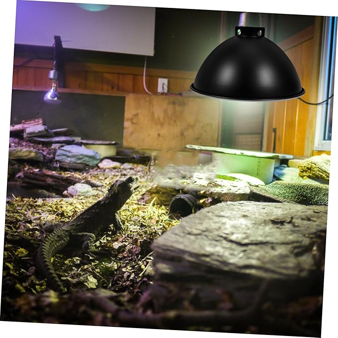 Alipis Reptile Heat Lamp Shade Insulation Lamp Cover Pet Cage Lampshade Energy Efficient Design