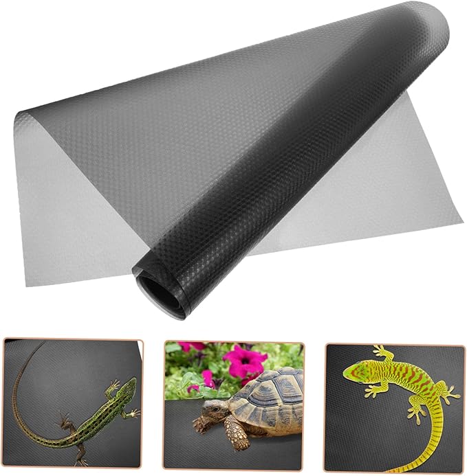 VICASKY Reptile Carpet Mat for Bearded Dragons Turtles Snakes Durable Substrate for Terrarium Use Easy to Cut Comfortable Coverage for Reptile Habitat