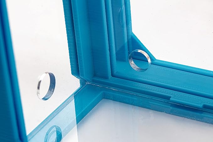 Anthouse.ES - 3D Aquarium-Style Natural Ant Farm - Sand Ant Farm - Complete Kit with Sand and Accessories - Starter Model 20x10x10 cm - Light Blue Color