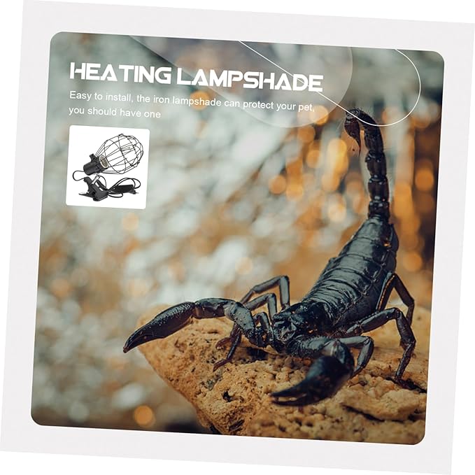 1pc Scalding Reptile Light Lampshade Ceramic Heating Lamp Cover Direction for Pets Us Suitable for Turtles Lizards and More