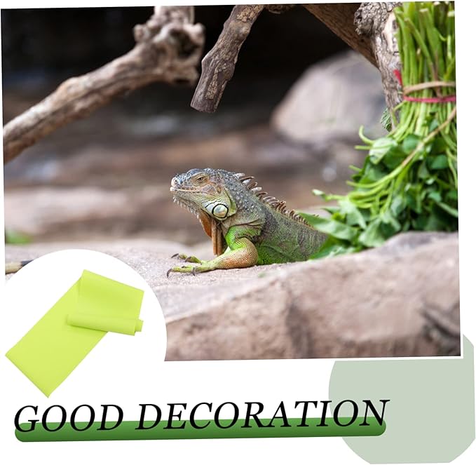 Garneck 2pcs Reptile Carpet Mat and Washable Substrate for Terrarium Bedding for Snakes Lizards Turtles and Bearded Dragons Non-Adhesive Design