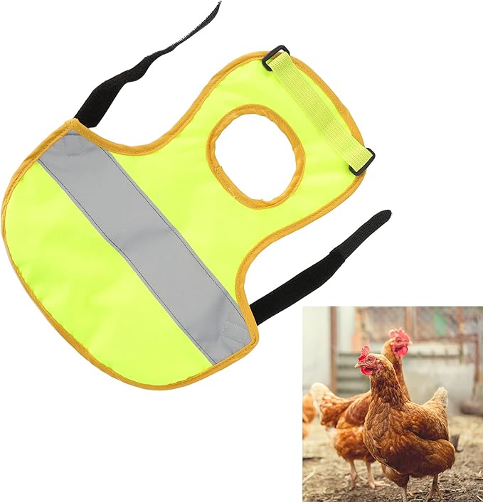 GLOGLOW Chicken Vest, Chicken Harness Adjustable Chicken Harness Leash Pet Vest Holder for Duck Litter Dog Hens Goose(Green)