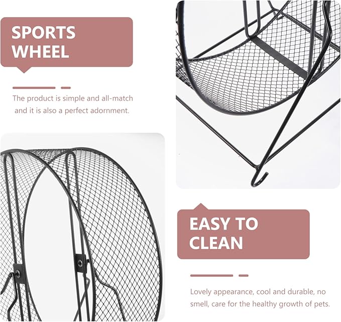 balacoo Chinchilla Wheel Silent Hamster Exercise Wheels- Hamster Running Exercise Wheel- Hamster Running Wheels with Adjustable Stand for Hamsters Small Animals 10 Inch
