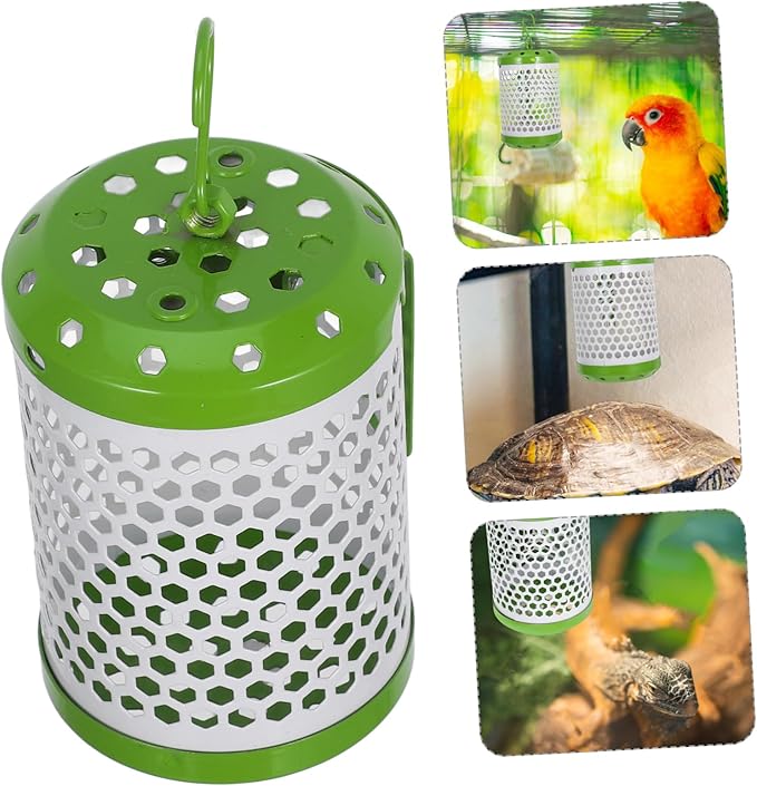 Adjustable Reptile Heat Lamp Guard Durable Ceramic Emitter Holder for Lizards Snakes Turtles and Birds Heating Lamp Protector