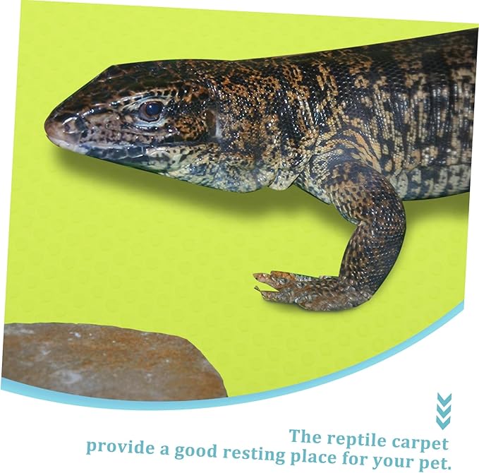Reptile Carpet Terrarium Liner Non-Absorbent Substrate Mat for Leopard Gecko Bearded Dragon Tortoise Lizard Tank Bedding Easy-Clean Reptile Pet Accessories