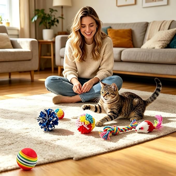 46 PCS Cat Toys for Indoor Cats, Kitten Toys with Mint Catnip for Kittens - Image 5