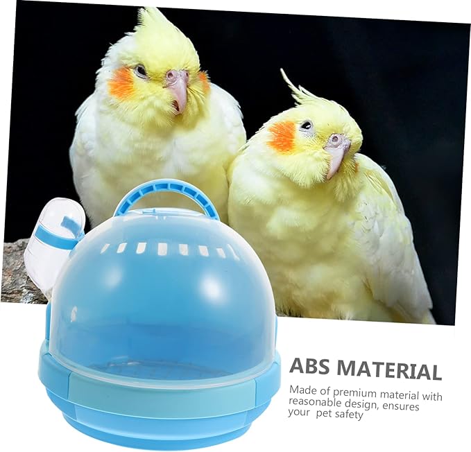 1Set Portable Handheld Bird Carrier Cage for Parrots Animals with Detachable Base Vented for Air Circulation for Travel Outdoor Use Space