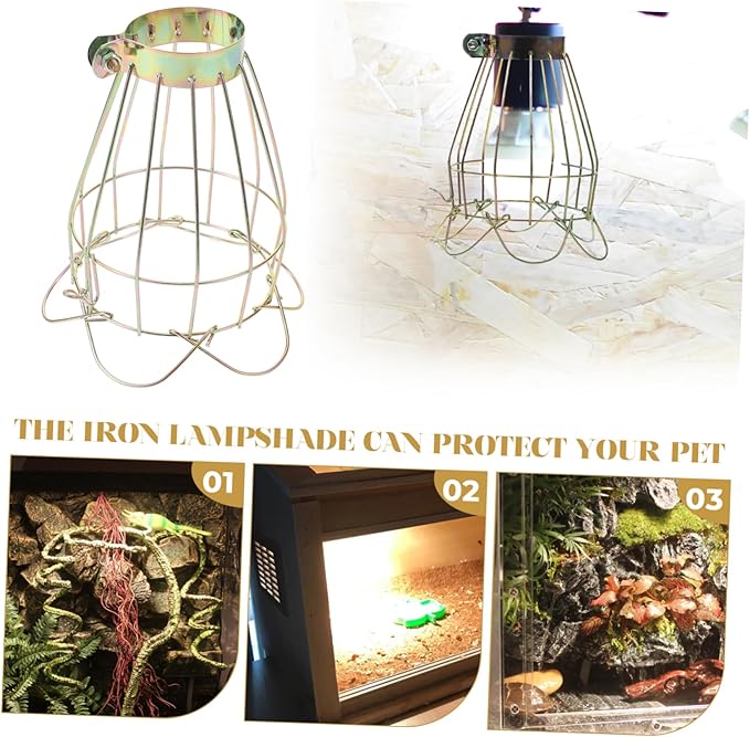 BESPORTBLE 4pcs Box Heat Lamp Shade for Reptiles Reptile Lampshade Protector Safe and Light Material