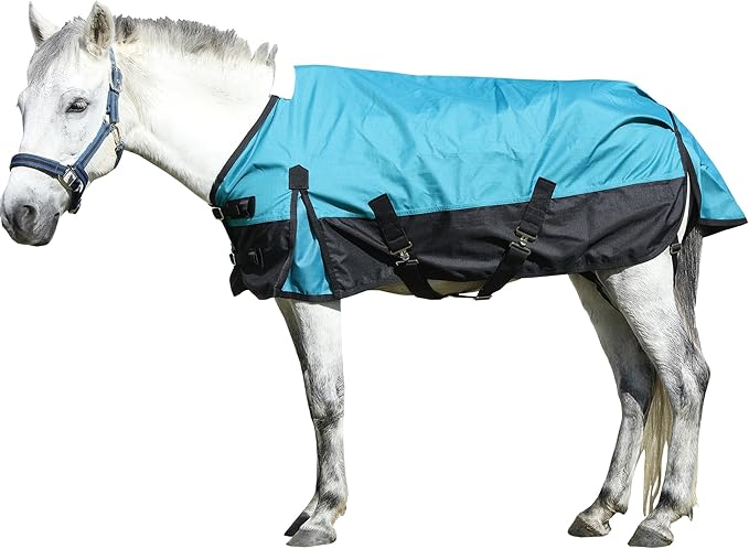 LEAFOREST 1200 Denier Waterproof Mini Shetland Rug Pony Rug Foal Rug Turnout Rug (no Filling) Blue Black 36IN
