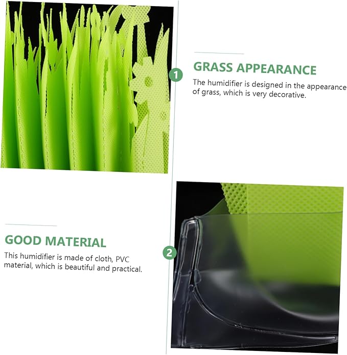Kisangel 2Pcs Reptile Tank Humidifier Simulated Plants High Humidity Decorative Humidifier for Reptile Terrarium for Tortoises and Other