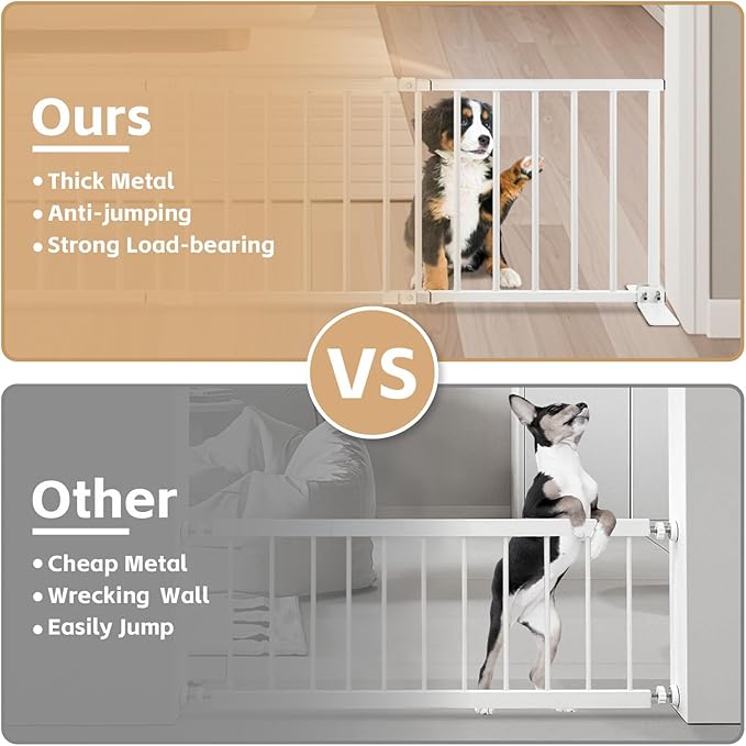 Freestanding Short Dog Gate, 13" Tall Small Pet Gate Easily Step Over, 16"- 44'' Width Expandable Metal Small Puppy Gatefor Stairs, Doorways, Kitchen,House Indoor/Outdoor Use-No Drill Pressure Mount