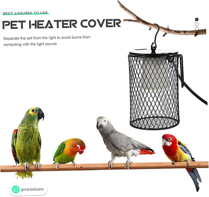 Reptile Box Lamp Cover Pet Heating Lamp Guard Parrot Heater Guard for Reptile Lights Decor
