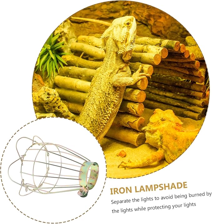 BESPORTBLE 3pcs Box Reptile Lampshade Mesh Heat Lamp Shade Clamp Reptile Tank Accessory Enhance Air Circulation