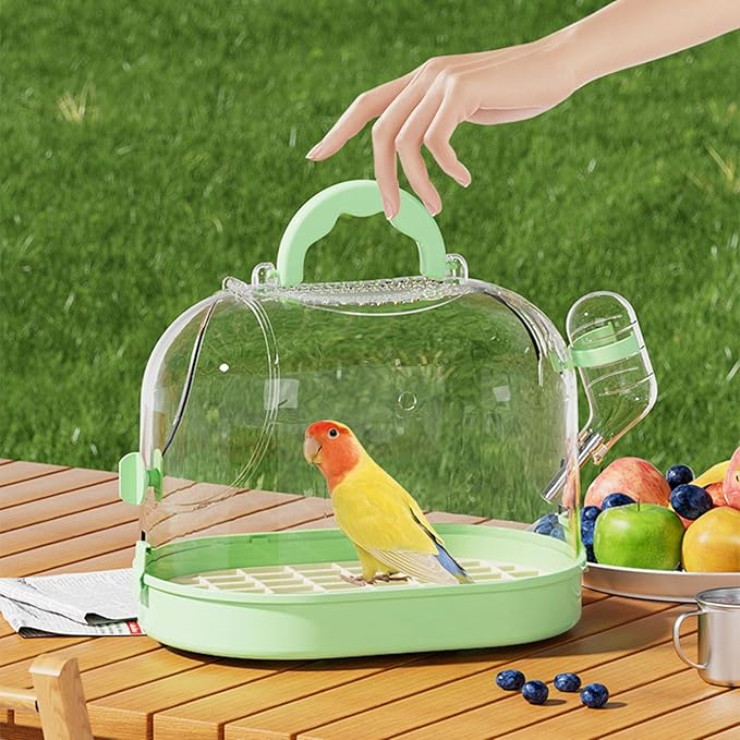 Clear Birdcage Bird Travel Cage for Small Size Indoor Outdoor Easy Observation Carriers Transport Cage Small Bird Transport Box