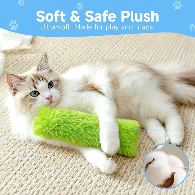 WOUSEDO Cat Toys Pillows 3 Pack, Interactive Kicker Toy with Catnip - Image 7