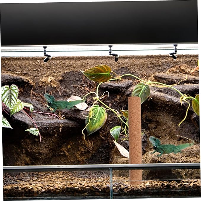 Kisangel Cork Climbing Stick for Reptiles Decoration for Lizards Frogs Small Pets Relief Exercise for Terrariums Tanks