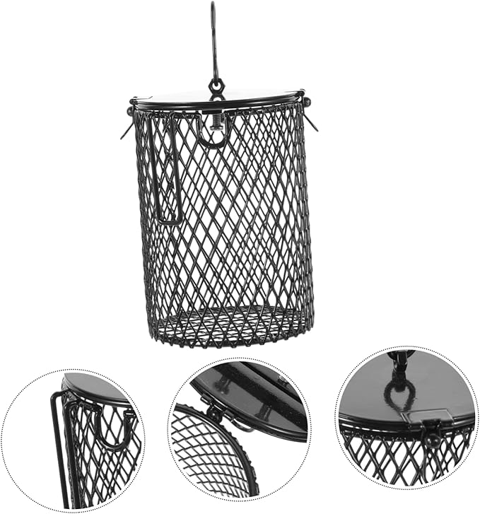 Housoutil Heating Lamp Cover for Reptile Pet Cage Lampshade Iron Lampshade Insulation Mesh