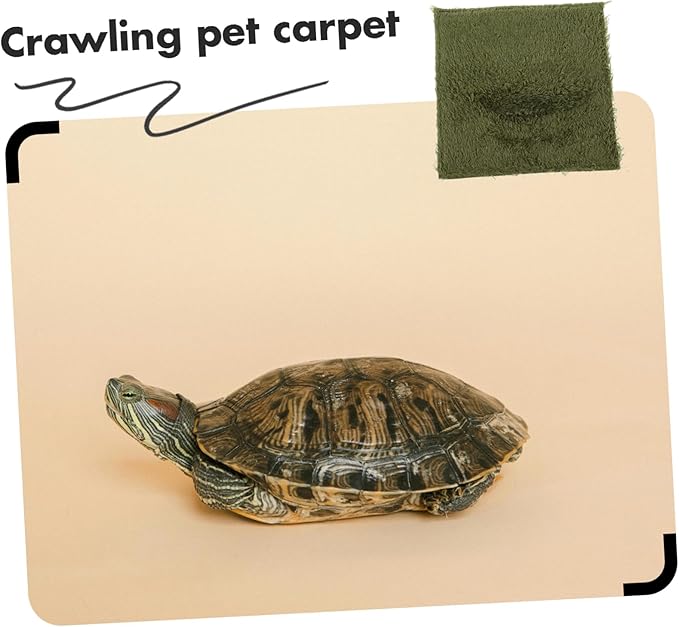 Fake Lawn Reptile Habitat Mat Tortoise Bedding Lizard Carpet Snake Enclosure Carpet Reptile Cage Liner Comfortable