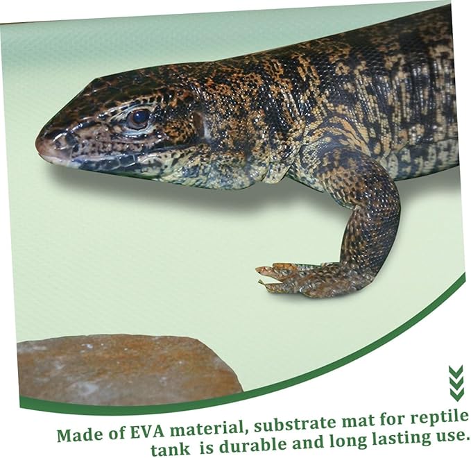 Reptile Carpet Liner for Bearded Dragon Tortoise Eva Bedding Mat Non- Terrarium Substrate for Snakes Lizards Other Reptiles