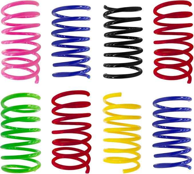 Cat Toys for Indoor Cats, 24 Pack Interactive Cat Spring Toys, 6Colors - Image 8