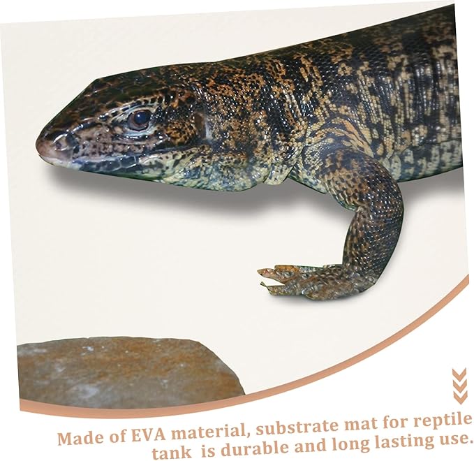 Happyyami Reptile Carpet for Terrarium Nonslip Reptile Liner for Bearded Dragon Lizard Snake and Turtle Habitats Easy to Clean