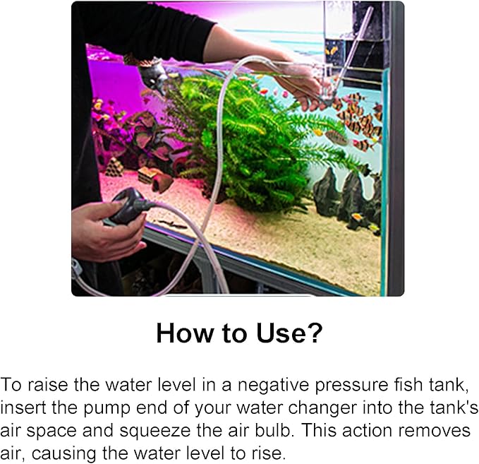 Okllen Negative Pressure Fish Tank Acrylic, Auto-Refill Hanging Aquarium with Fish Elevator, Water Level Maintenance & 360° View, Space-Saving External Suspended Tank for Betta/Guppy