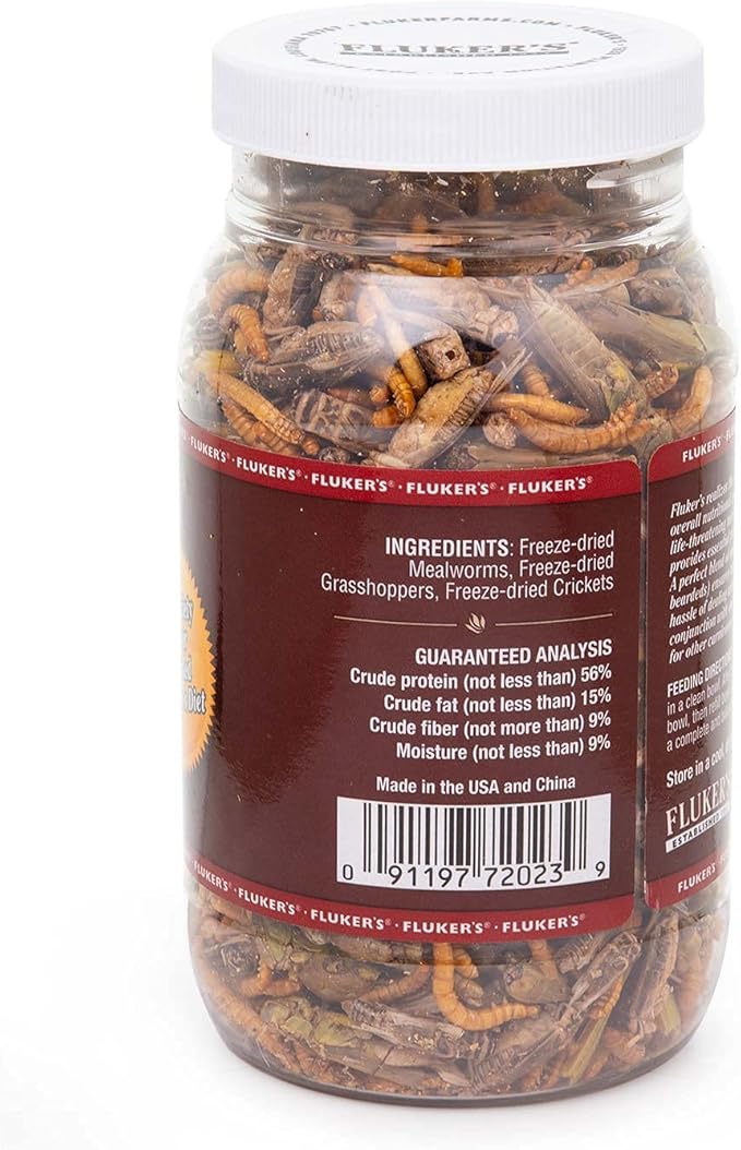 Fluker's Bearded Dragon Medley Treat Food, 3.2-Ounce (72023)