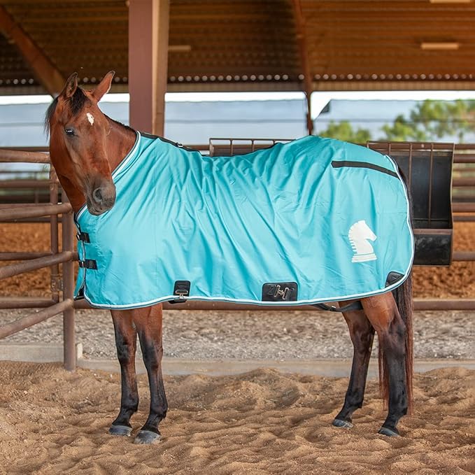 Classic Equine Open Front Stable Sheet Turquoise L