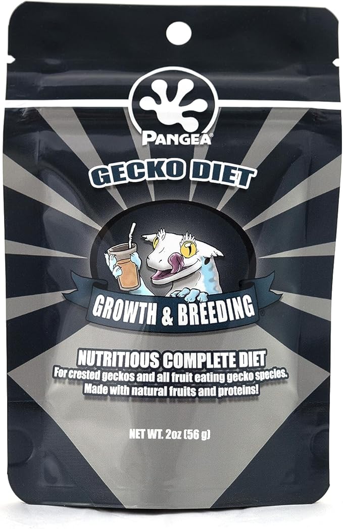 Pangea Gecko Diet Breeder & Treat Bundle - 2oz Breeding Formula and Gecko Treat