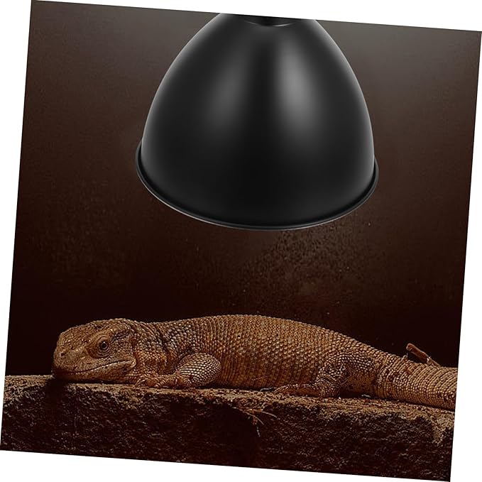Levemolo Dome Shaped Bulb Shade Reptile Habitat Lighting Shade Terrarium Heat Lamp Reflector Cover for Reptile Tank