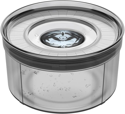 Techphardo 1Gallon No Spill Dog Water Bowl-3.8L Large Capacity, BPA-Free, Anti-Splash & Anti-Digging Design with Non-Slip Base for Messy Drinkers