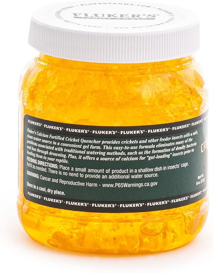 Fluker's Cricket Quencher Calcium Fortified, Easy to Use Gel Formula, 8 oz