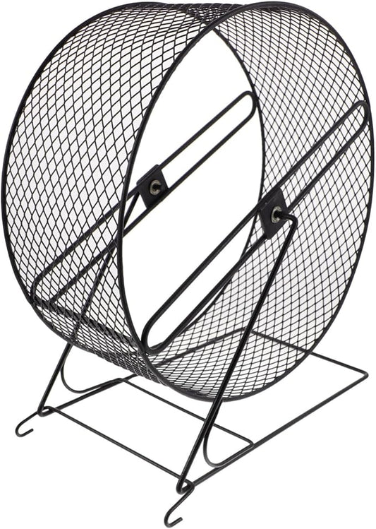 Garneck Hamster Running Wheel Exercise Accessories Whee-lo Toy Rat Cage Accessories Iron Hamster Exercise Plaything Squirrel Playing Wheel Iron Squirrel Toy Rat
