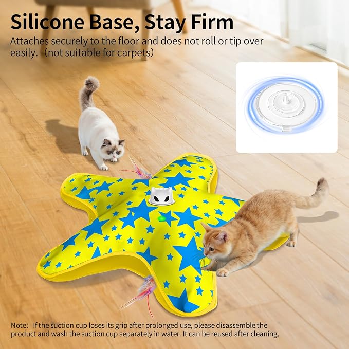 Interactive Cat Toys for Indoor Cats with Moving Concealed Feathers - Image 6
