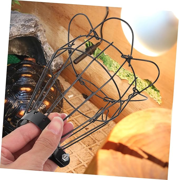 UPKOCH Reptile Scalding Lampshade Durable Mesh Cover for Heat Lamp Insulation Protects Reptiles from Burns Compatible Day Night Heating