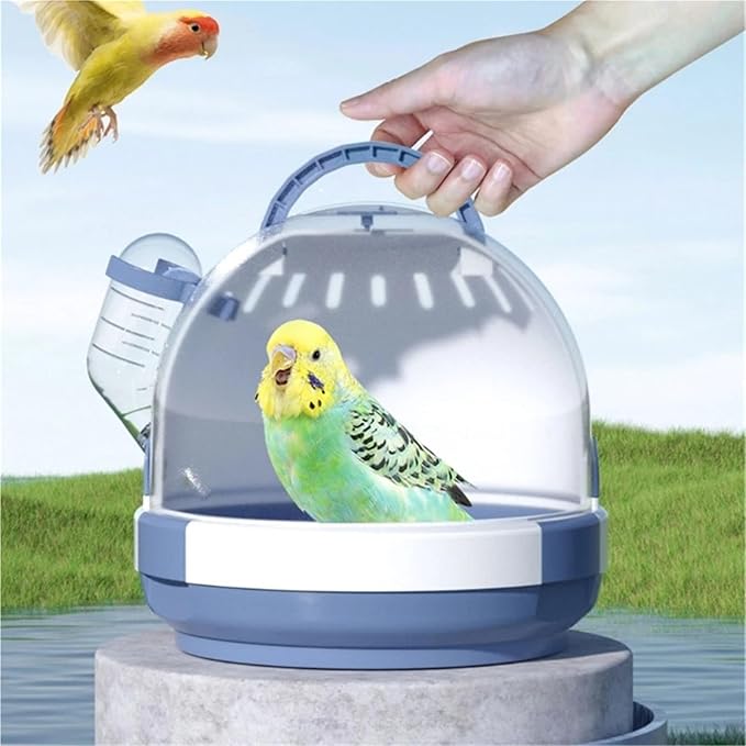 Portable Clear Bird Parrots Transport Cage Window Collapsible Bag Breathable Bird Travel Bag