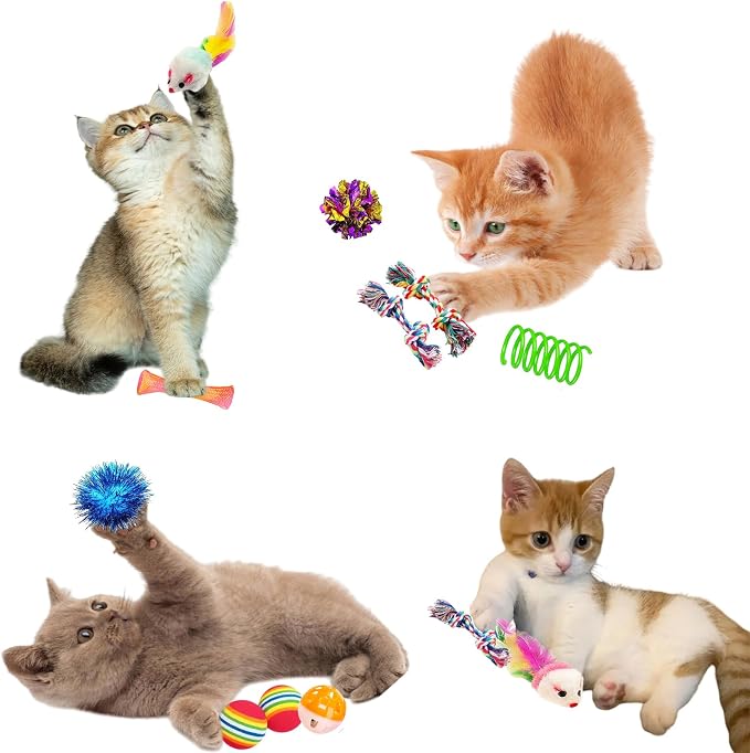 46 PCS Cat Toys for Indoor Cats, Kitten Toys with Mint Catnip for Kittens - Image 9
