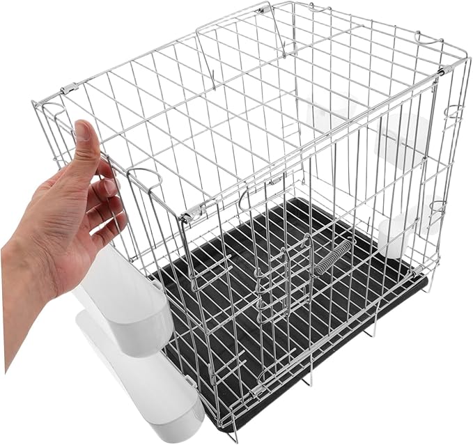 POPETPOP Parrot Portable Breeding Cage Removable Tray and Feeder for Pigeons Canaries Cockatiels and Lovebirds Easy to Clean and Transport