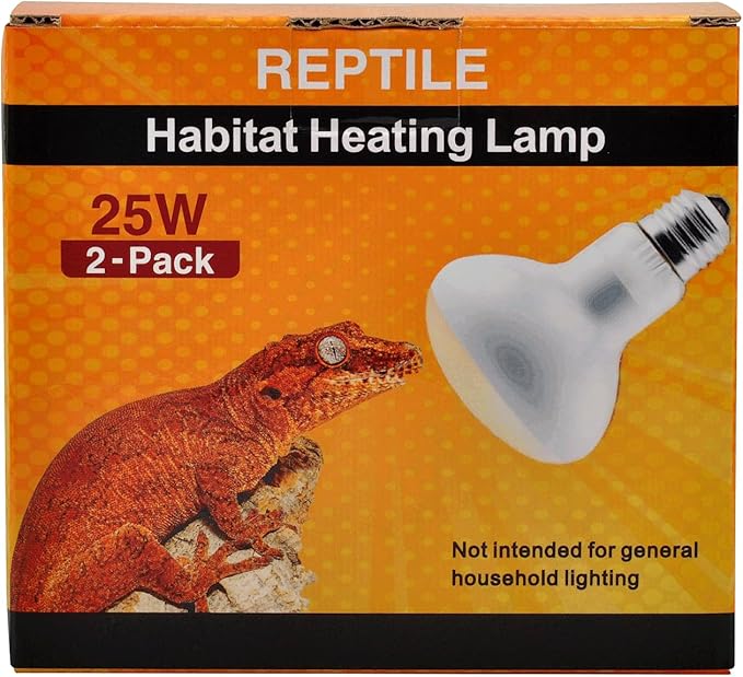 Sundew 2-Pack Reptile Heat Bulb, Dimmable Basking Spot Lamp for Reptiles & Amphibians, Daytime Heating Light for Bearded Dragon, Gecko, Lizard, Snake, Turtle - E26 Base (50, Watts)