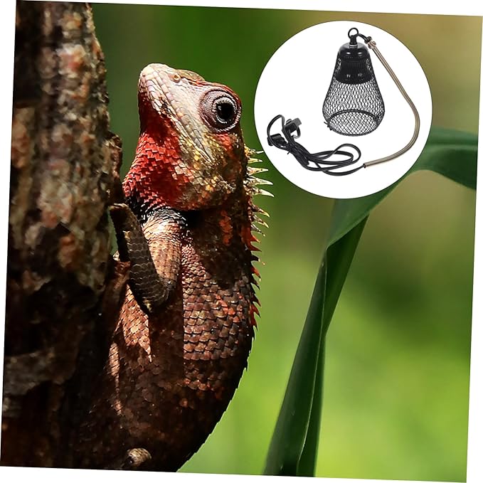 Reptile Heating Lamp Shade Scald Mesh Cover for Reptile Pet Lamps Durable Design Easy Installation Compatible with Various Bulbs for Turtles Rabbits Hamsters