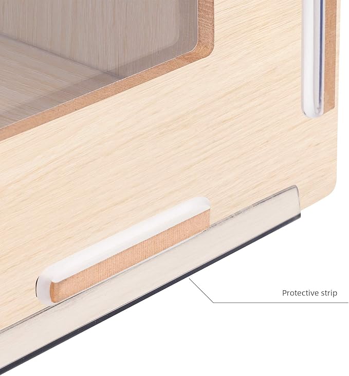 Niteangel Bigger World - MDF Aspen Terrarium for Hamster Gerbils Mice Lemming Degus or Other Small-Sized Pets(39.4 x 19.7 x 19.7 inches, Burlywood)