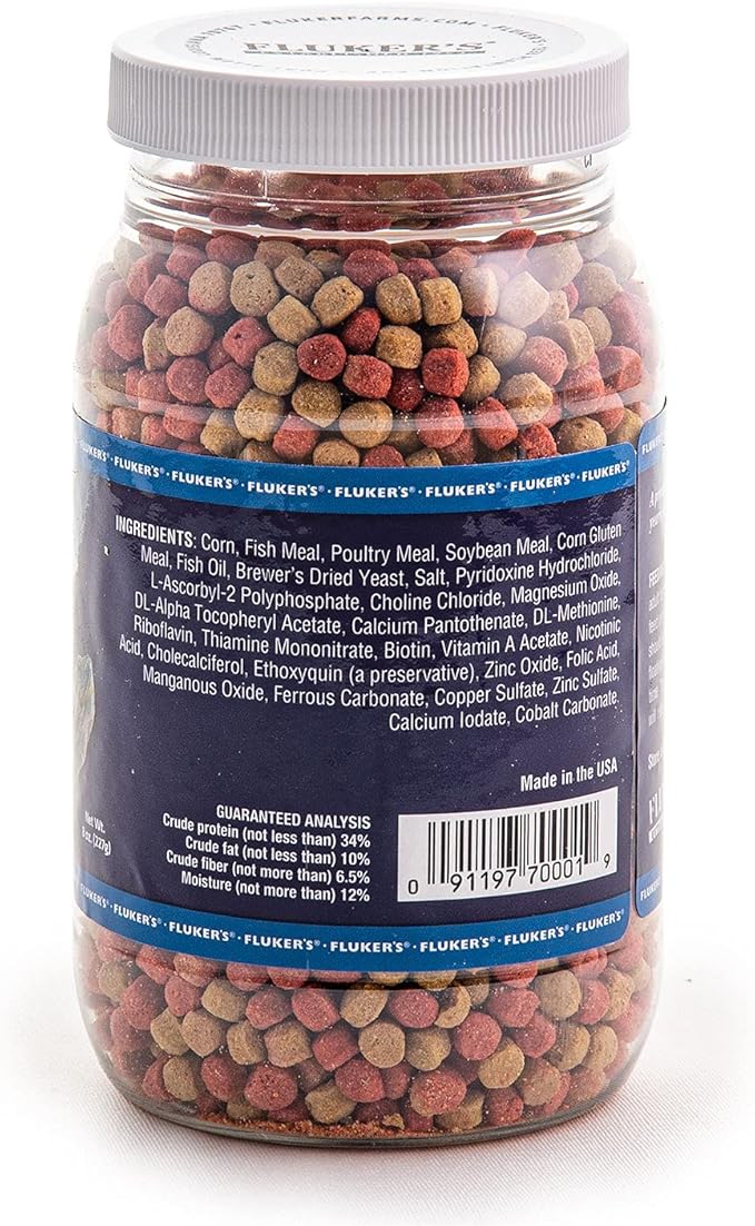 Fluker's Aquatic Turtle Diet, Food Pellets for Turtles, 8 oz