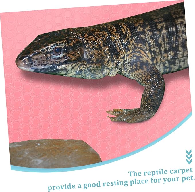 Reptile Carpet Substrate Pad for Bearded Dragon Snake Lizard Tortoise Durable Material Lightweight Bedding for Reptile Terrarium Non Absorbent Design