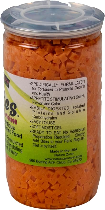 Nature Zone Snz54661 Melon Flavored Total Bites Soft Moist Food For Tortoise, 9-Ounce
